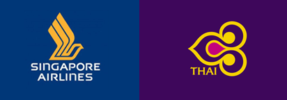 Thai Airways or Singapore Airlines สายการบินไทย หรือ สิงคโปร์แอร์ไลน์ Thai Airways or Singapore Airlines สายการบินไทย หรือ สิงคโปร์แอร์ไลน์